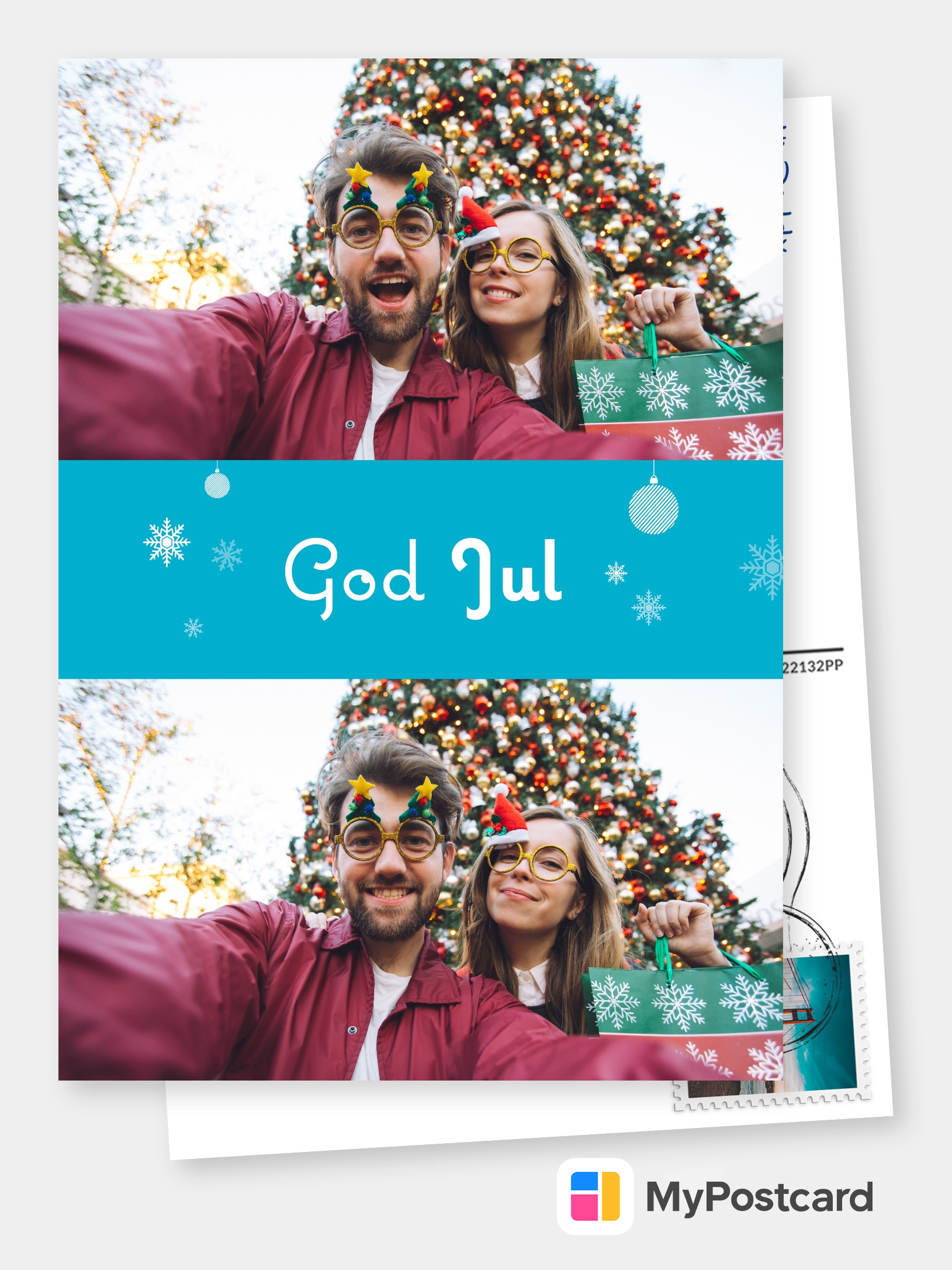 frohe weihnachten 🎅🎄🎁  echte postkarten online versenden