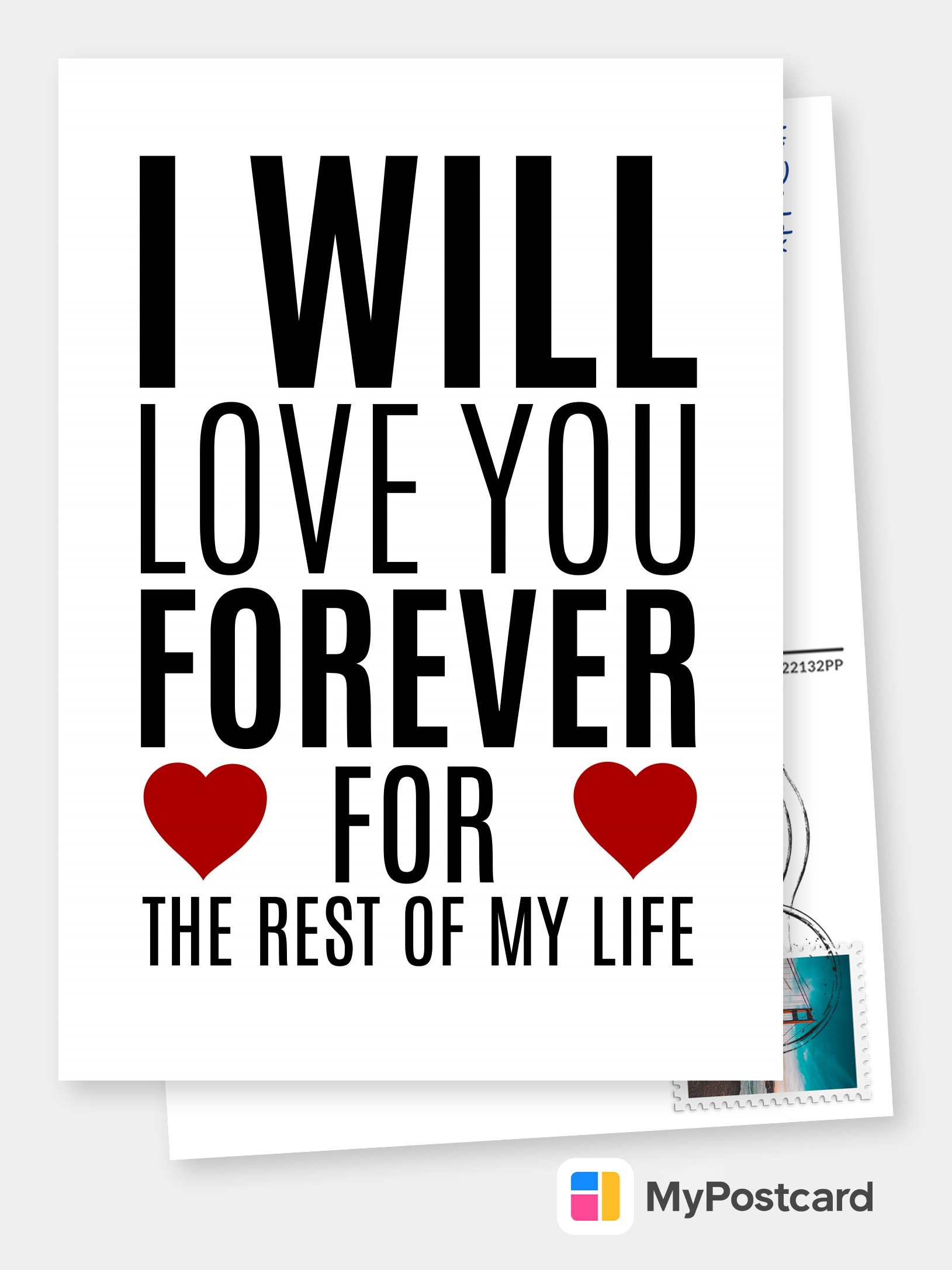 I Love You Cards Printed Mailed For You Send I Love You