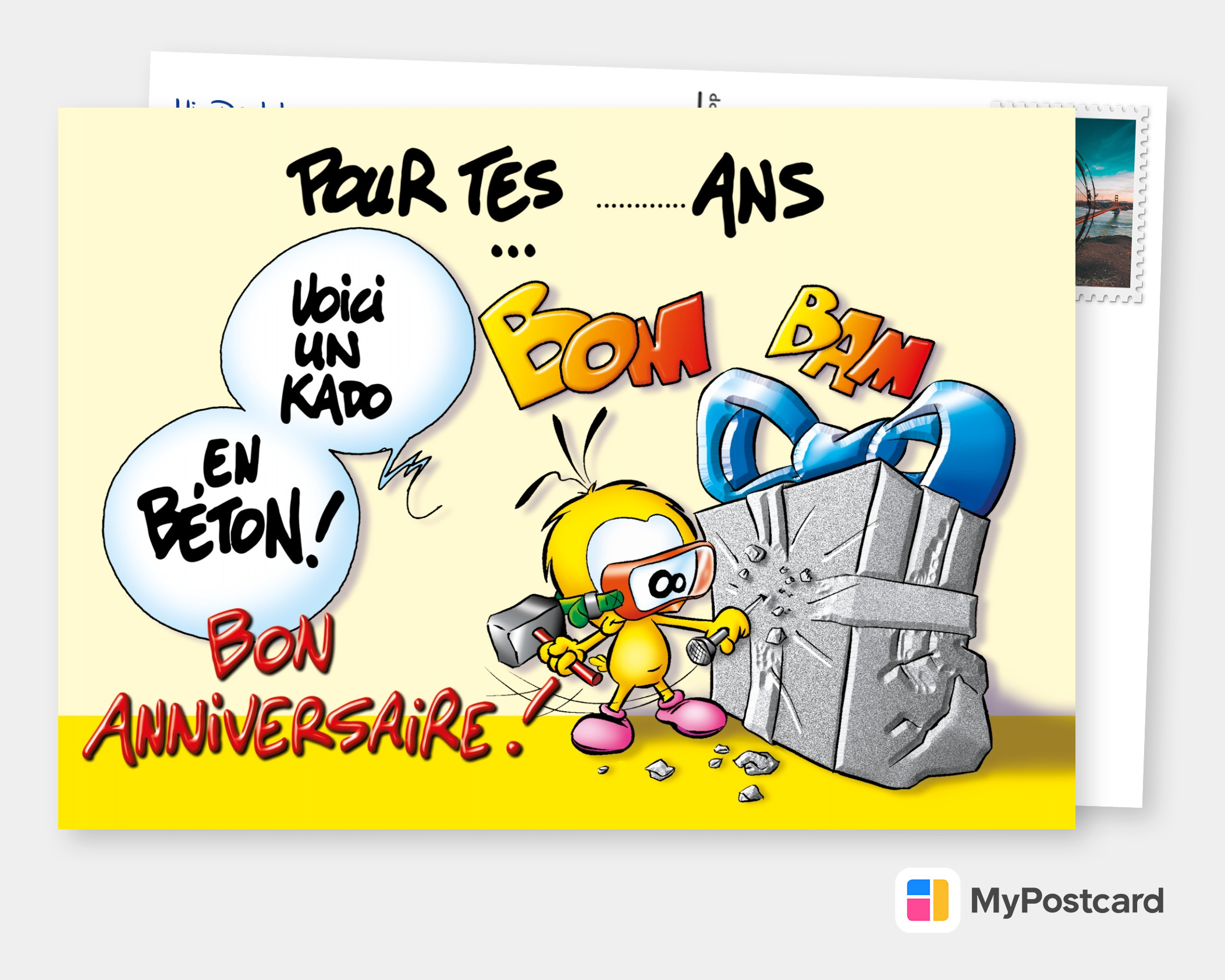 Le Piaf Bon Anniversaire Birthday Cards Quotes Send Real Postcards Online