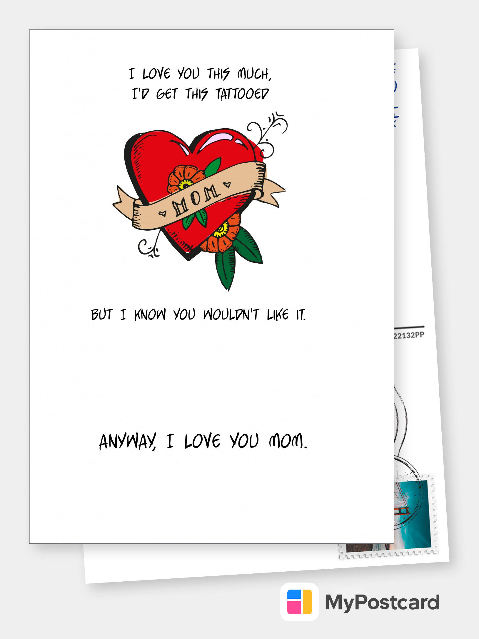 mom-tattoo | Mother's Day Cards ❤️ | Send real postcards online